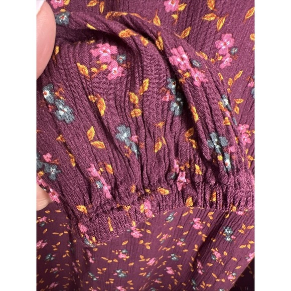 Matilda Jane Local Luxuries Floral Boho Long Sleeve Dress Size Small Burgundy - Picture 5 of 9